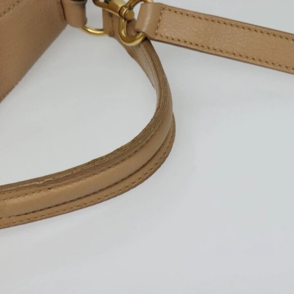 SAINT LAURENT Muse Two Hand Bag Leather 2way Beige Gold - Picture 6 of 16